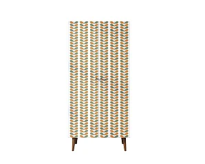 красивый Шкаф малый двухстворчатый "Berber" принт 23 арт BB08/Print_23