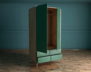 заказать Шкаф в скандинавском стиле "Ellipse" с ящиками арт EL15G