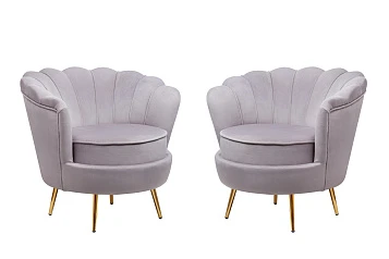 Комплект кресел ракушка Pearl Grey