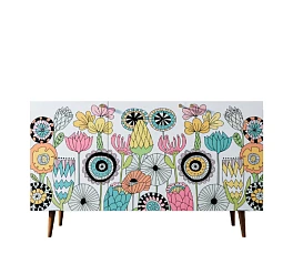 фото Комод с принтом 3 "Berber"  арт BB01/Print_03 в интерьере