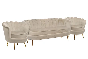 купить Комплект кресел и дивана ракушка Pearl Triple Taupe