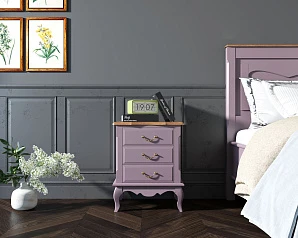 заказать Прикроватная тумба Leontina Lavanda на три ящика арт ST9302/3L