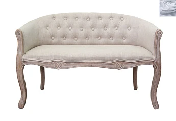 фото Дизайнерский двухместный диван Kandy Double Mocca цвет серый в интерьере