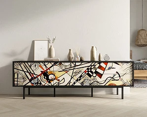 фото Комод с четырьмя дверками и двумя ящиками "Emerson" by Kandinsky арт EM04/Print_01