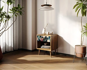 Тумбочка "Berber" с открытой полкой арт BB33/Print_54