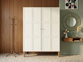 Шкаф "Андерсен (Andersen)" широкий двухстворчатый арт AN27WH