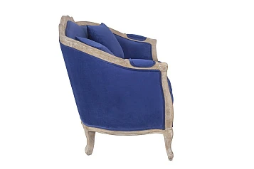 купить Дизайнерский двухместный диван Darcy 2 ампир синий