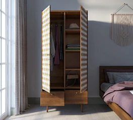 заказать Шкаф двухстворчатый "Berber" принт 22 арт BB16/Print_22 в интернет-магазине