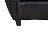 красивые Кресло кожаное широкое Flog черное на заказ