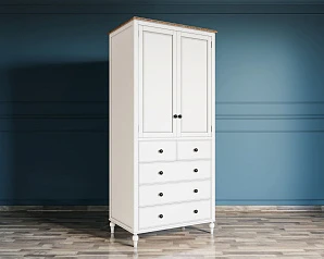 купить Шкаф двухстворчатый "Odri" с 5 ящиками арт od2127KR5 в интернет-магазине