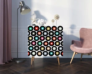 Комод "Berber" две дверки малый 37 принт арт BB38/Print_37