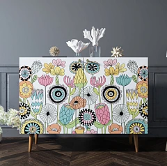заказать стильные Комод с принтом 3 "Berber" две дверки арт BB04/Print_03