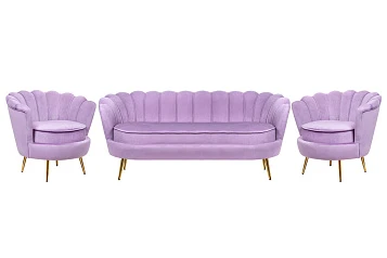 заказать Комплект кресел и дивана ракушка Pearl Triple Purple