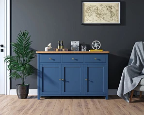 стильный Комод "Jules Verne" 3 ящика 3 дверки арт JV38ETGB на заказ