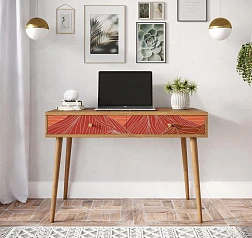 Стол рабочий "Berber" малый принт 49 арт BB32/Print_49 в интерьере