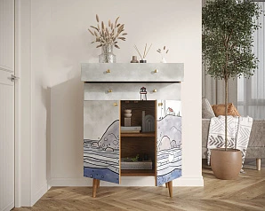 красивый Комод "Berber" большой  арт BB12/Print_51 в интернет-магазине