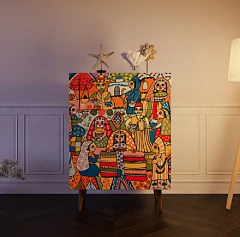 красивые Комод "Berber" большой принт 1 арт BB12/Print_01 на заказ