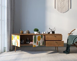 Комод "Berber" два ящика и две дверки 30 принт арт BB27/Print_30 в интернет-магазине