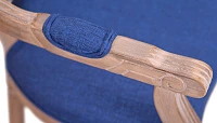 купить красивый Мягкий стул с подлокотниками Volker Arm Original Blue в интернет-магазине