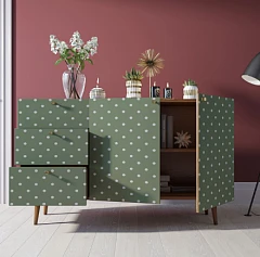 Комод "Berber" с двумя дверками и ящиками принт 12 арт BB17/Print_12 в интернет-магазине