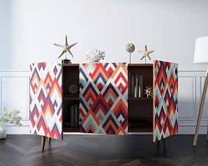 Комод "Berber" три дверки 2 принт арт BB01/Print_02 в интернет-магазине