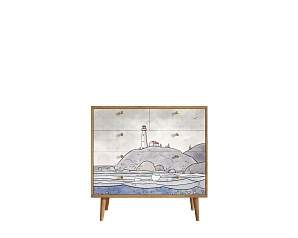 Комод "Berber" пять ящиков арт BB36/Print_51 на заказ в интернет-магазине