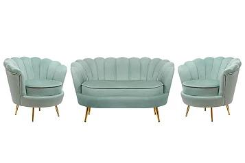 заказать Комплект кресел и дивана ракушка Pearl Double Green