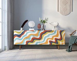 Комод "Berber" удлиненный принт 21 арт BB11/Print_21 на заказ