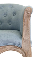 Низкое кресло ретро Kandy Light Blue на заказ