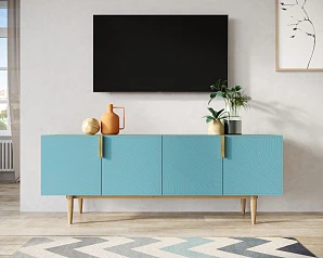 купить Комод под TV с четыремя дверками "Line" LN06/GR1/blue