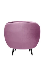 Мягкое кресло Small Benee Pink на черных ножках