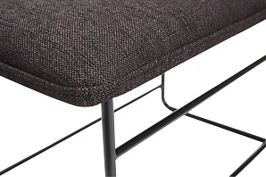 купить Пуф HUBSCH ткань/металл, черный арт 100703