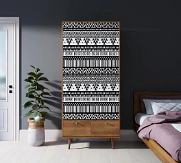 купить Шкаф двухстворчатый "Berber" принт 19 арт BB16/Print_19 в интернет-магазине