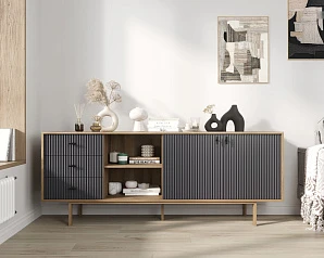 Комод с дверками и нишей "Emerson" арт EM15/7024/L на заказ