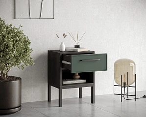 заказать Тумбочка с верхним ящиком "Nicole" арт NEM11G Зеленый