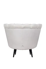 заказать Кресло ракушка Pearl Beige на черных ножках