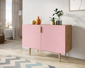 Комод с двумя дверками "Line" LN01/GR1/pink в интернет-магазине