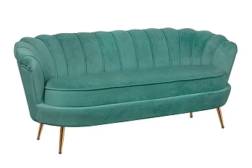 Диван ракушка для гостиниц Pearl Triple Green V2 на заказ в интернет-магазине