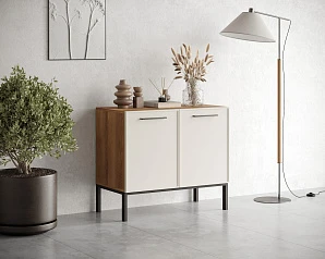 стильный Комод с двумя дверками "Nicole" арт NEM02
