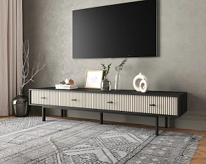 купить Комод с четырьмя ящиками под TV "Emerson" арт EM06/milky/L в интернет-магазине