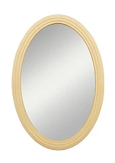 купить Бежевое овальное зеркало "Leontina" арт ST9333