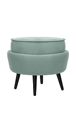 Пуф Pearl Adorn Green на черных ножках в интернет-магазине