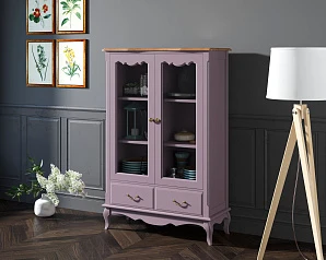 заказать Шкаф "Leontina Lavanda" для посуды низкий с ящиками арт ST9355/2L