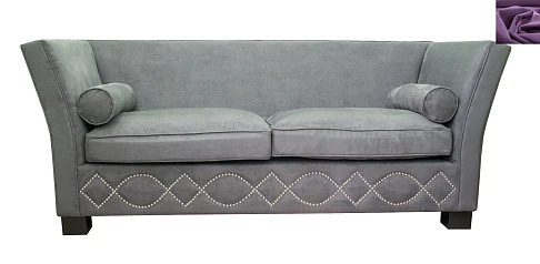 купить стильный Трехместный диван арт-деко Volte Grey фиолетовый цвет в интернет-магазине