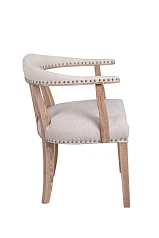 фото Мягкий стул с подлокотниками Tanner Beige в интерьере