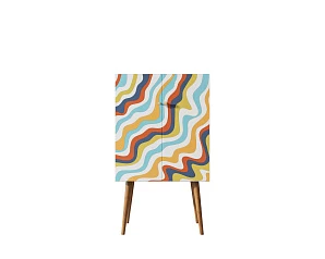 стильные Комод на высоких ножках "Berber" принт 21 арт BB09/Print_21