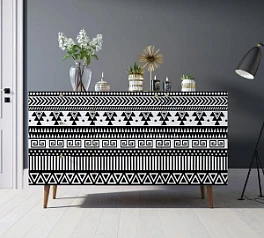 купить красивые Комод "Berber" с двумя дверками и ящиками принт 19 арт BB17/Print_19 в интернет-магазине