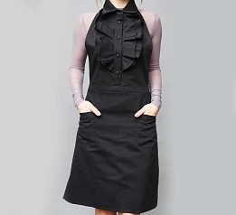 красивые Фартук черный с воланом в интернет-магазине
