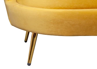 Дизайнерский диван Pearl Triple Yellow в интерьере