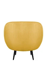 Мягкое кресло Benee Yellow на черных ножках